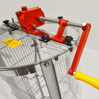 Smielatore Mellarius ProLine trasparente 4 favi manuale con manovella grande P45