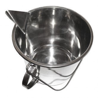 Secchio con beccuccio per smielatore 15 l - acciaio inox