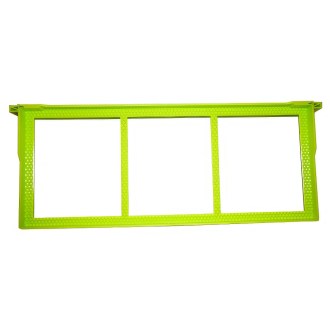 Telaino in plastica a costruzione libera Langstroth 2/3 159 - termotrattato - verde
