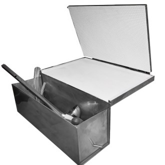 Torchio pressa per partizioni manuale - raffreddata ad acqua - 420 x 270 mm