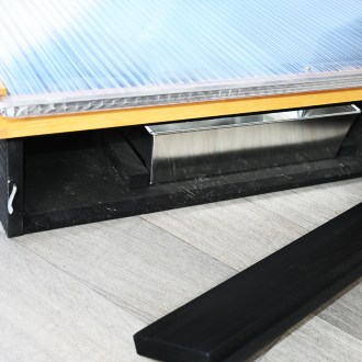Fonditore di cera solare, policarbonato, acciaio inox NCZ 63x66 cm
