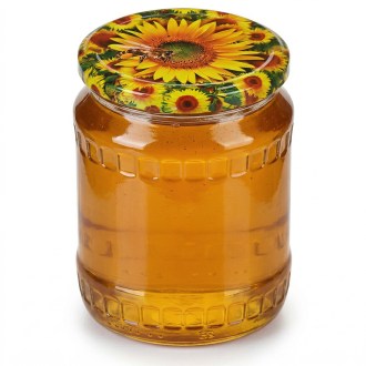Coperchio per barattolo TO 82 - ape sul girasole - HO6