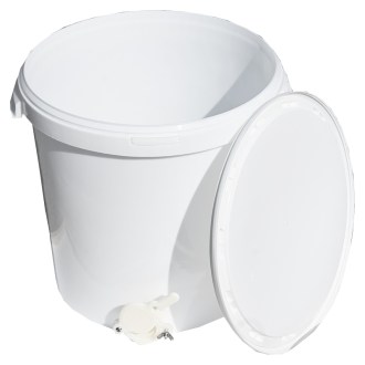 Contenitore per smielatura da 40 kg con valvola - bianco
