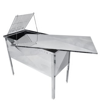 Tavolo disopercolatore Mellarius con coperchio - 100 cm