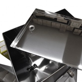 Scioglitore di cera con fornello a gas Mellarius - acciaio inox - grande