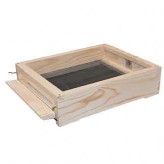 Fondo antivarroa completamente a rete - acciaio inox - Langstroth - 10 telai