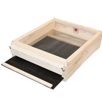 Fondo antivarroa completamente a rete - acciaio inox - Langstroth - 10 telai