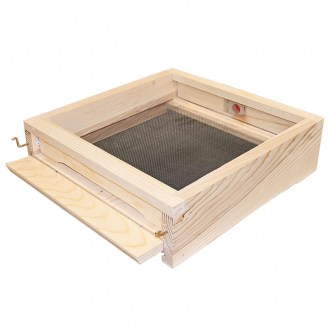 Fondo antivarroa completamente in rete - acciaio inox - arnia interamente in legno