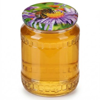 Coperchio per vasetto TO 82 - Fiore viola - HO19