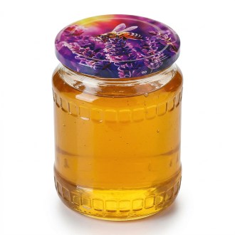 Coperchio per vasetto TO 82 - Ape e lavanda - HO17