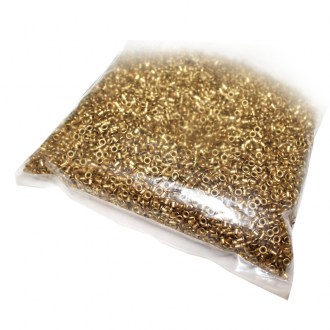 Occhielli per filo da telaini 500 pz - ottone