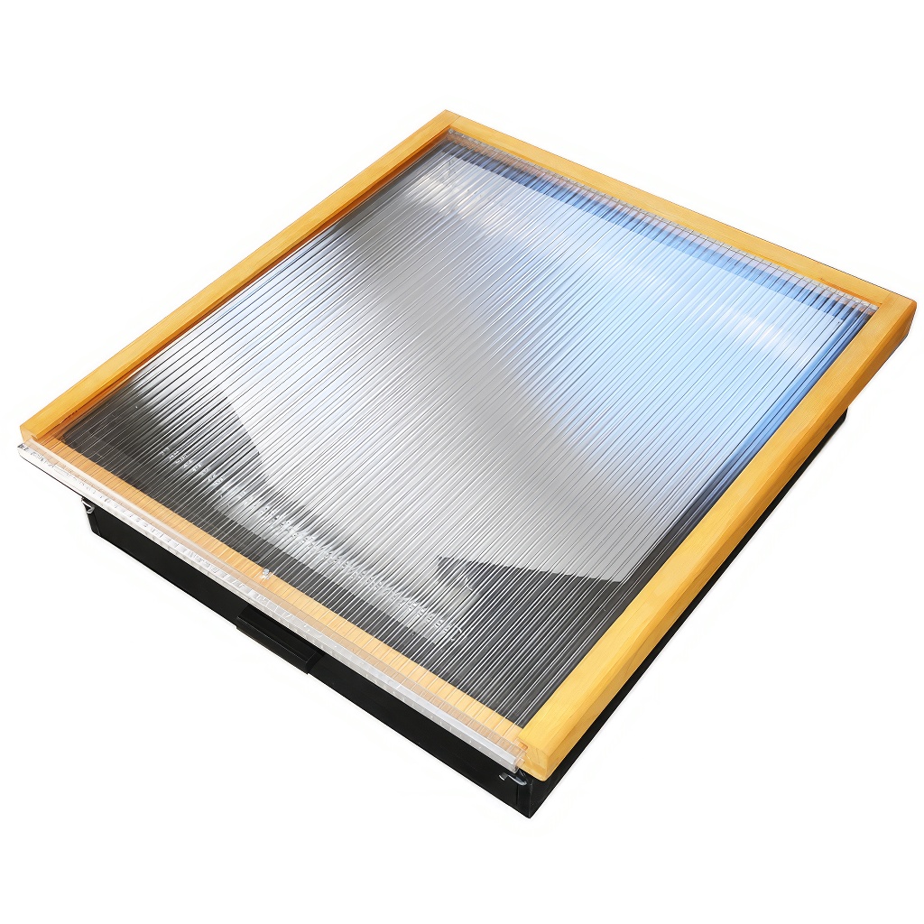 Fonditore di cera solare, policarbonato, acciaio inox NCZ 63x66 cm