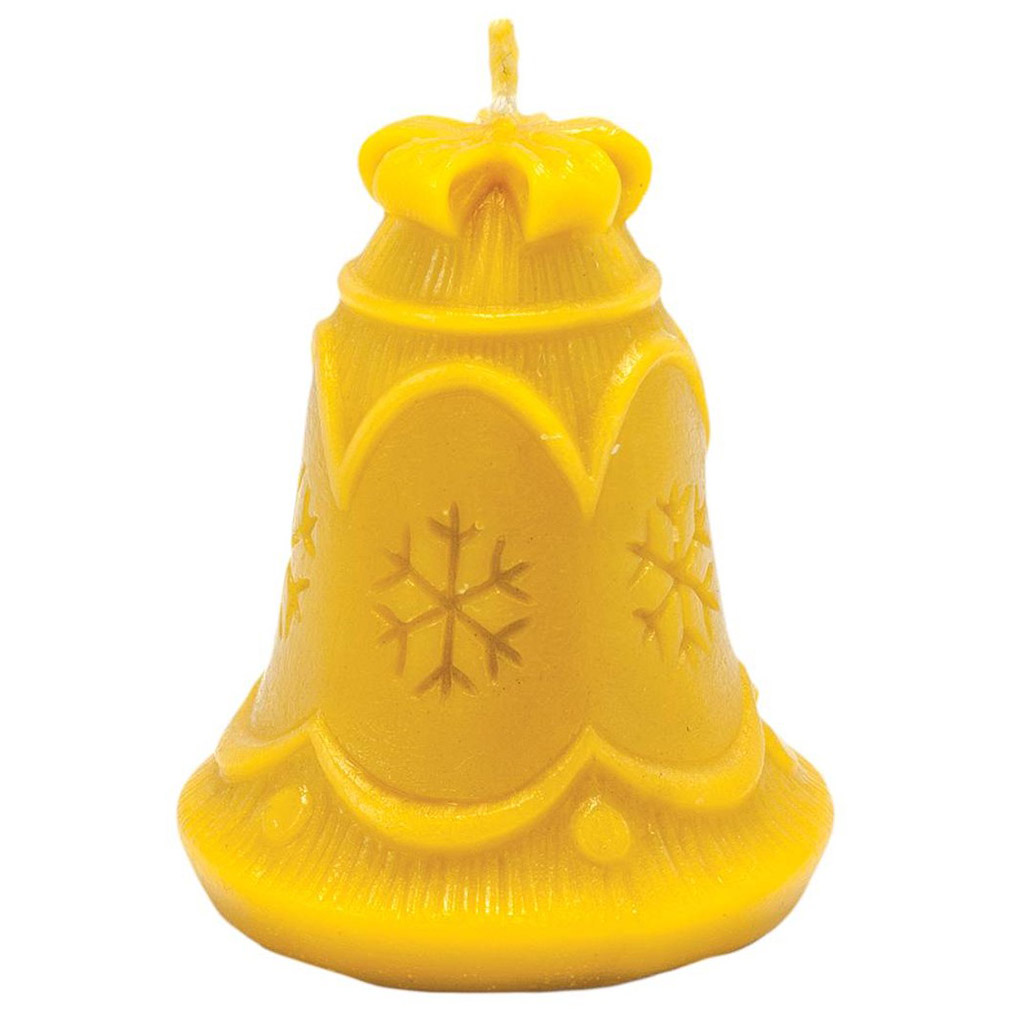 Stampo in silicone per candele - campanella con fiocco di neve - 8 cm - FS419