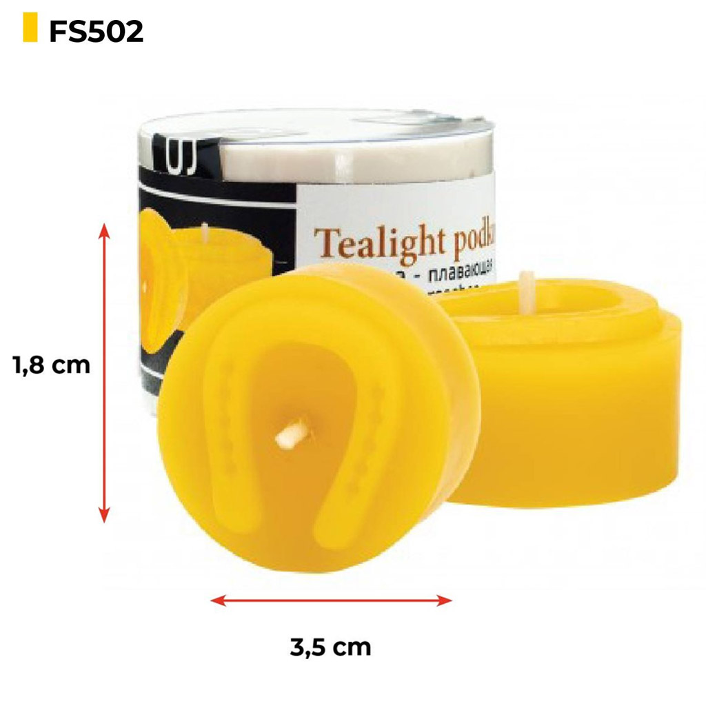 Stampo in silicone per candele - candela da tè ferro di cavallo - 1,8 cm - FS502