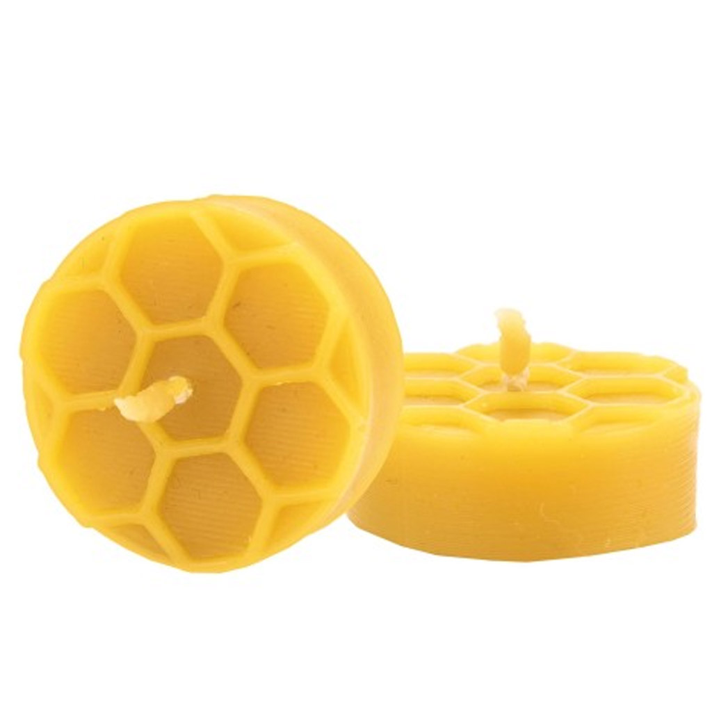 Stampo in silicone per candele - candela da tè con motivo a cella d'ape - 1,5 cm - FS512