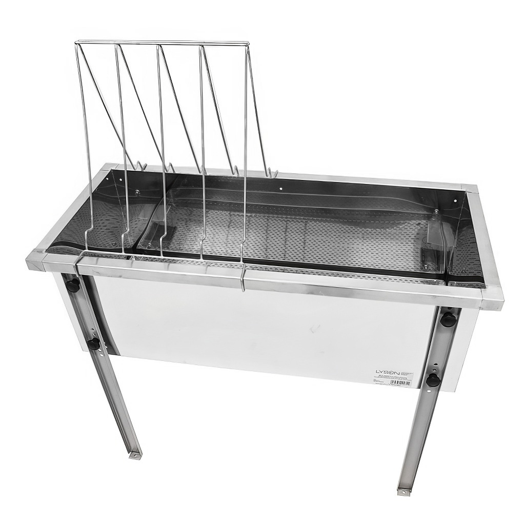 Banco per disopercolatura Lysoň Optima - vasca in acciaio inox - P 75 cm Langstroth
