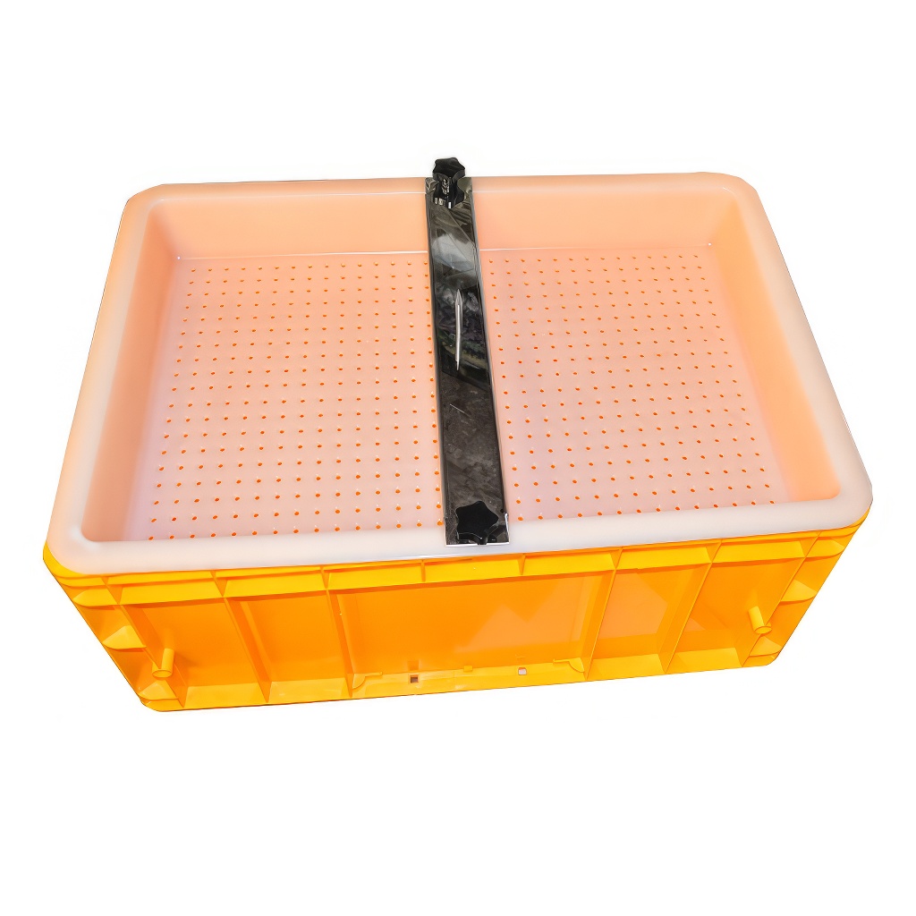 Vassoio per disopercolatura con supporto Mellarius - vasca in plastica - acciaio inox