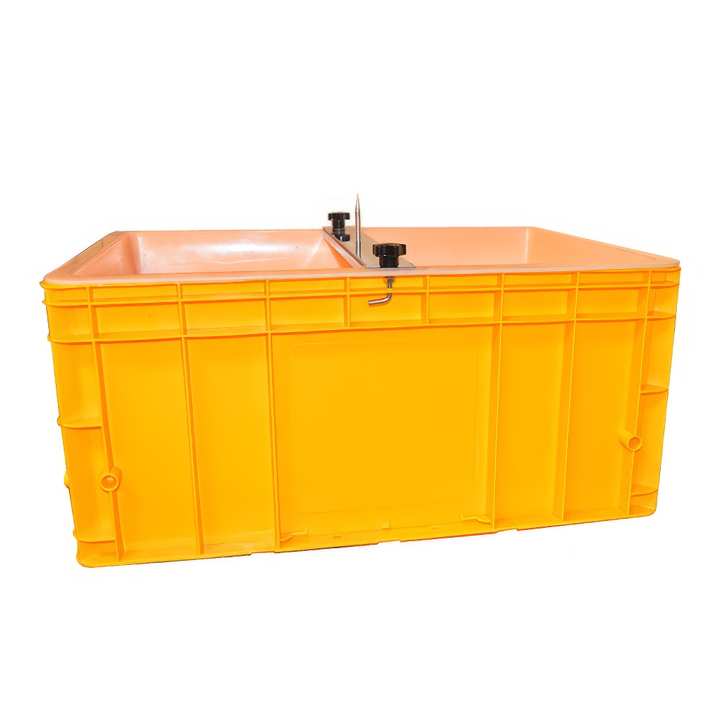 Vassoio per disopercolatura con supporto Mellarius - vasca in plastica - acciaio inox