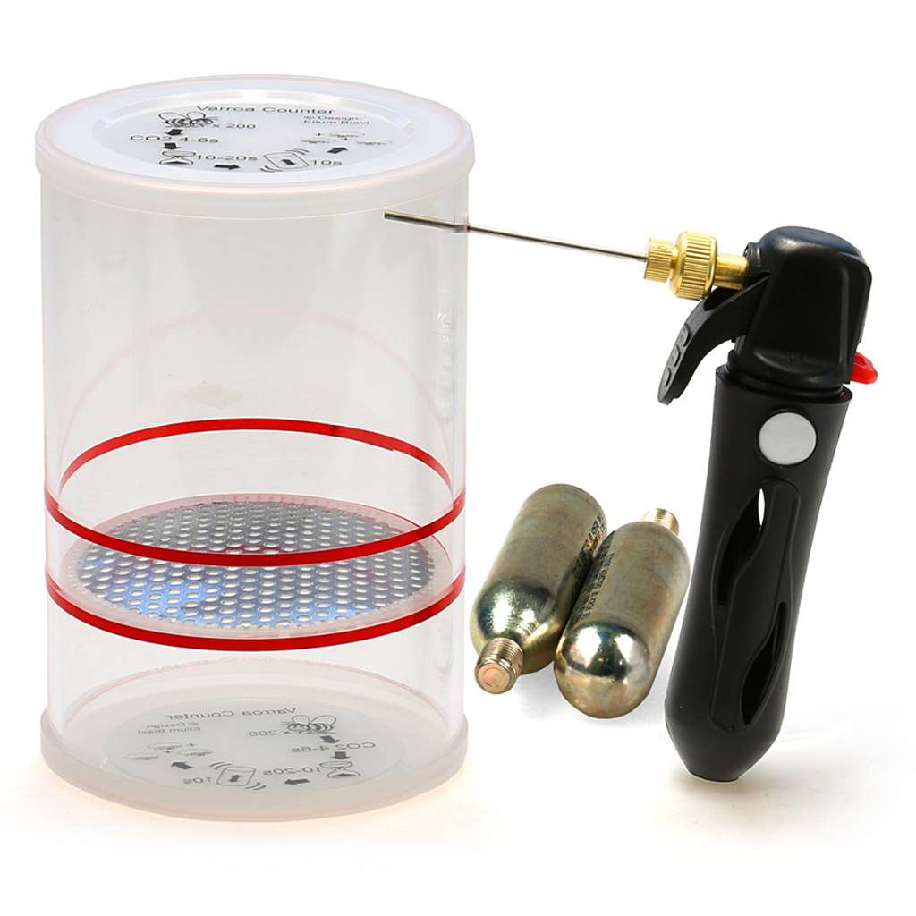 Tester per Varroa con dosatore di CO2