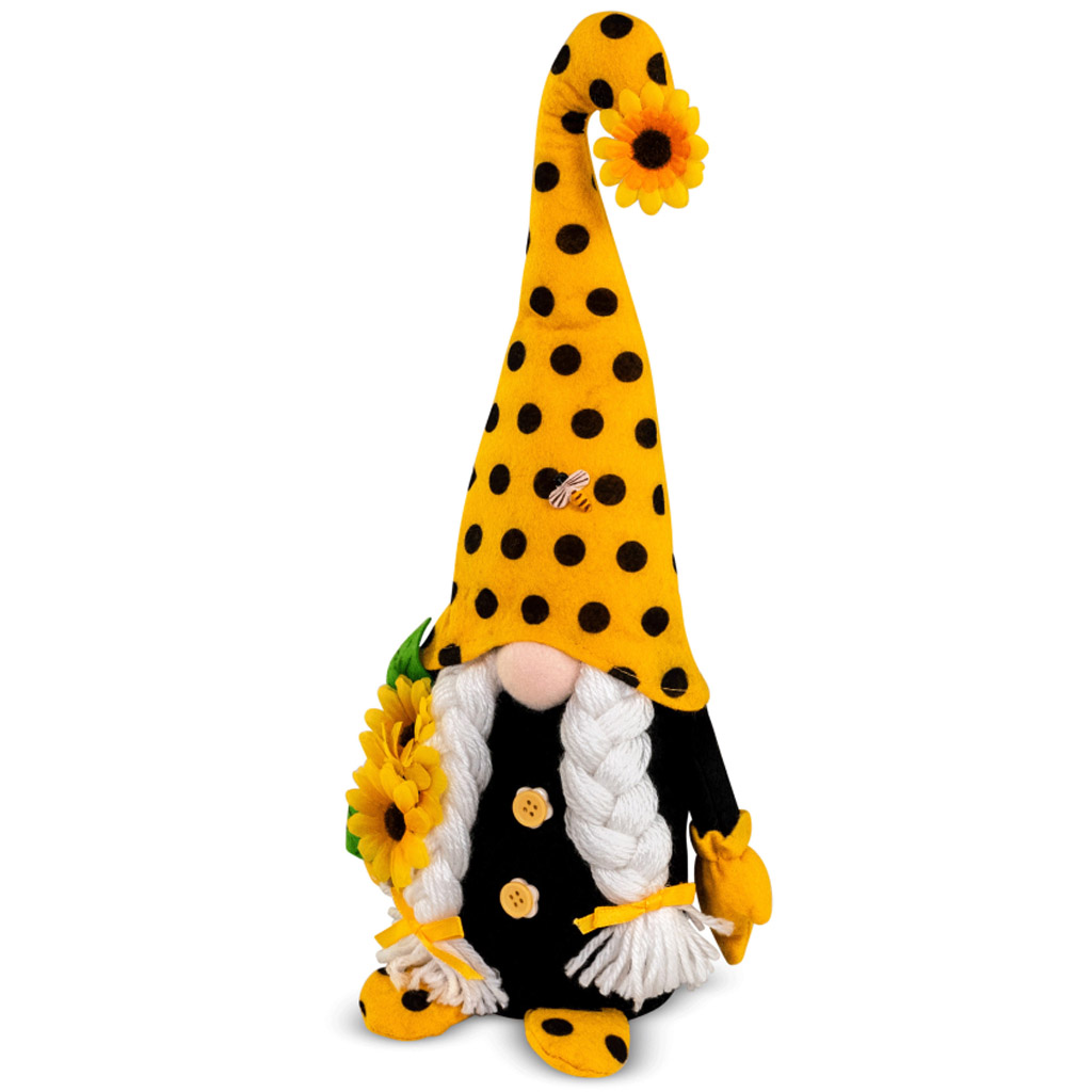 Nano da giardino peluche con api 38 cm – BienoSpass con trecce