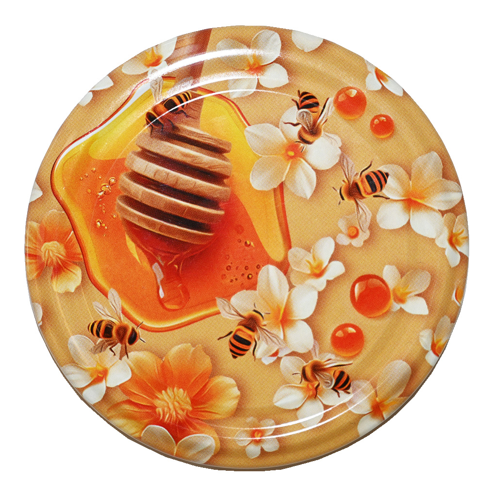 Coperchio per vasetto TO 82 - Fiori e melissa - 700 pz - scatola intera - HO16
