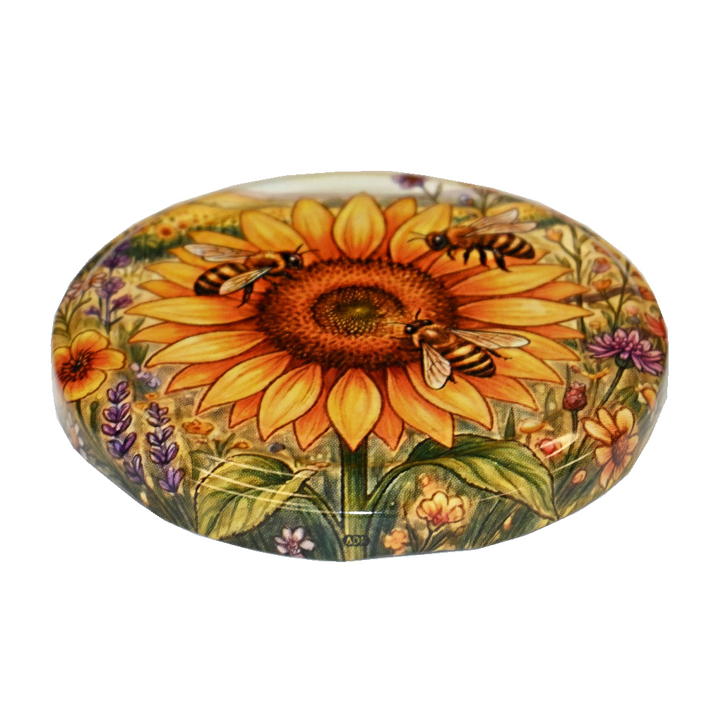 Capsula per vasetto TO 82 - Girasole dipinto - HOJ4