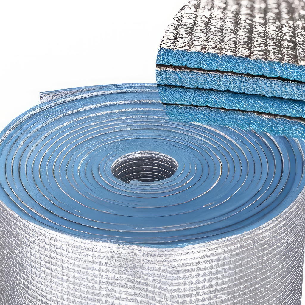 Schiuma isolante XPE rivestita in alluminio 8mm - rotolo - 1,35 x 22,5 m