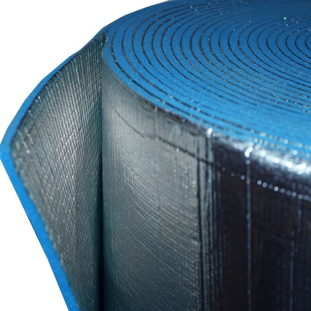 Schiuma isolante XPE rivestita in alluminio 8mm - rotolo - 1,35 x 22,5 m